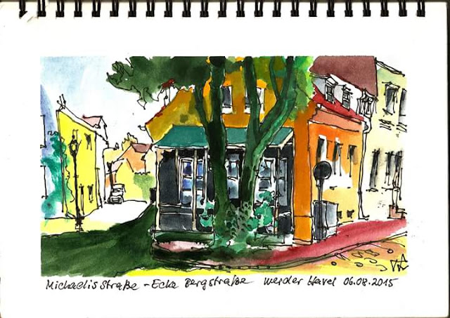 Berliner Urban Sketchers in Werder/Havel