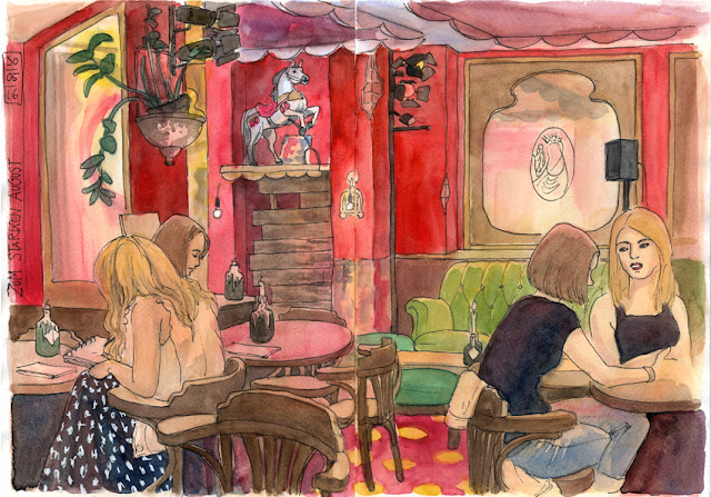 Bar-Sketching: “Zum starken August”